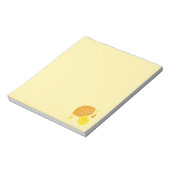 Navy Blue Lemon Art - Erfrischendes Citrus Design Notizblock (Rotiert)