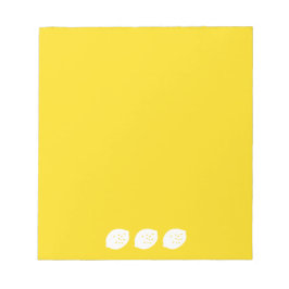 Navy Blue Lemon Art - Erfrischendes Citrus Design Notizblock