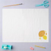 Navy Blue Lemon Art - Erfrischendes Citrus Design Seidenpapier (Basteln)