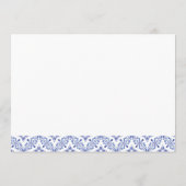 Navy Blue & Lemons Advice für die zukünftige Braut Hinweiskarte (Rückseite)