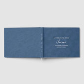 Navy Blue Letters to Bride Keepake Notebook Gästebuch (Voll)