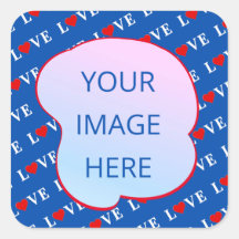 Navy Blue LIEBE Heart