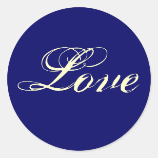 NAVY BLUE Liebe Stickers - Angepasst