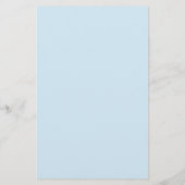 Navy Blue & Light Blue Mit Monogramm Briefpapier (Rückseite)
