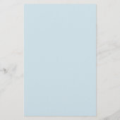 Navy Blue Light Blue Mit Monogramm Stationery Briefpapier (Rückseite)