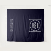 Navy Blue Logo | Benutzerdefiniertes Schritt- und Wandteppich (Vorderseite (Horizontal))