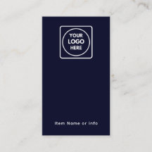 Navy Blue Logo | Custom Modern Jewelier Earring