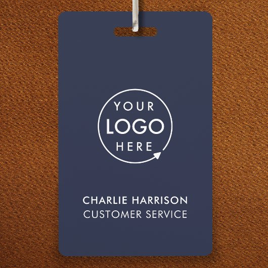 Navy Blue Logo-ID | Moderne Mitarbeiter Ausweis