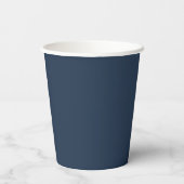 Navy Blue-Logo-Markenbezeichnung für benutzerdefin Pappbecher (Rückseite)