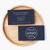 Navy Blue Logo | Minimalistisch Berufliches Untern Visitenkarte