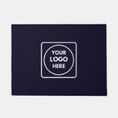 Navy Blue Logo | Modernes Berufliches Branding Fußmatte (Vorderseite)