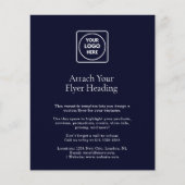 Navy Blue Logo | Modernes Business Marketing Desig Flyer (Vorne)