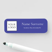 Navy Blue Logo Promotional Namensschild (Beispiel)