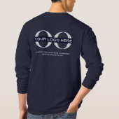 Navy Blue Long Sleeve T-Shirt (Rückseite)