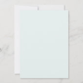 Navy Blue Lush Spring Wedding Einladung (Rückseite)