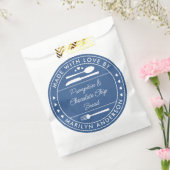 Navy Blue Made mit Liebe Food Geschenktasche Geschenktütchen (Versiegelt)
