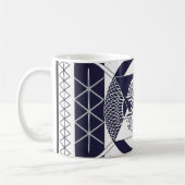 Navy Blue Mandala Coffee Mug Kaffeetasse (Links)