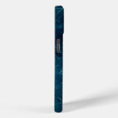 Navy Blue Marmor Texture Case-Mate iPhone Hülle (Rückseite / Rechts)