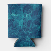 Navy Blue Marmor Texture Dosenkühler (Vorderseite)