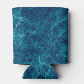 Navy Blue Marmor Texture Dosenkühler (Rückseite)