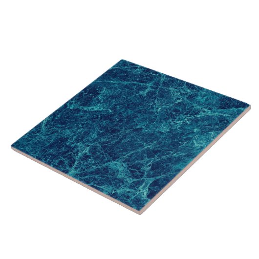 Navy Blue Marmor Texture Fliese (Seite)