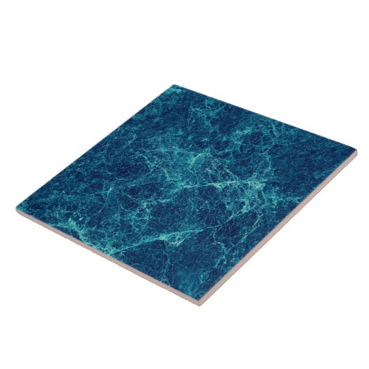 Navy Blue Marmor Texture Fliese (Seite)