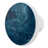 Navy Blue Marmor Texture Keramikknauf (Rechts)