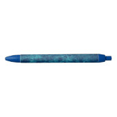 Navy Blue Marmor Texture Kugelschreiber (Vorderseite)
