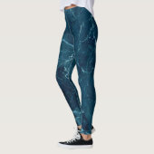 Navy Blue Marmor Texture Leggings (Links)