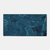 Navy Blue Marmor Texture Schreibtischunterlage (Vorderseite)