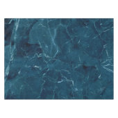 Navy Blue Marmor Texture Tischdecke (Vorderseite (Horizontal))