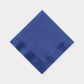 Navy Blue Masonic Square und Compass Real Silver Servietten Mit Folie (Rechts)