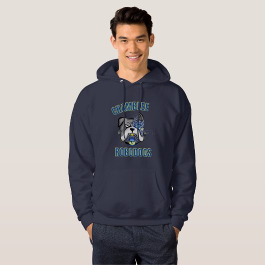 Navy Blue Men Hoodie (Vorne ganz)