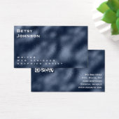 Navy Blue Metallic Foil Business Card (Schreibtisch)