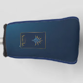 Navy Blue Midnight Palm Collection Luxus Golf Headcover (Vorderseite)