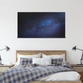 Navy Blue Milky way Night Sky Galaxy Foto Leinwanddruck (Insitu (Schlafzimmer))