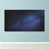 Navy Blue Milky way Night Sky Galaxy Foto Leinwanddruck (Insitu (Holzboden))