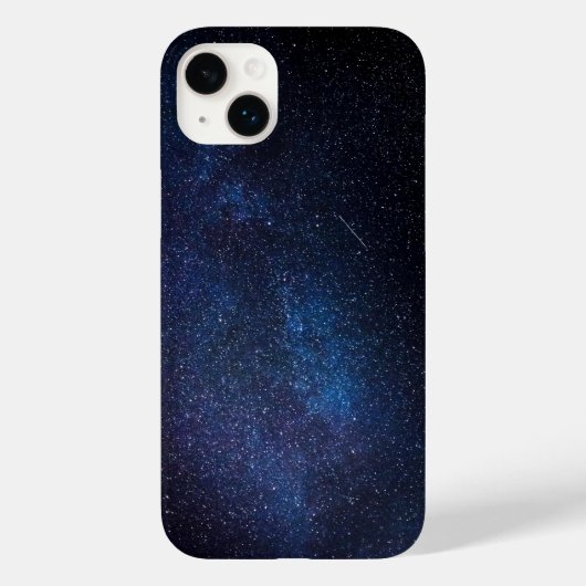 Navy Blue Milkyway Nightsky Galaxy Fotografie Case-Mate iPhone Hülle (Rückseite)