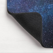 Navy Blue Milkyway Nightsky Galaxy Fotografie Mousepad (Ecke)