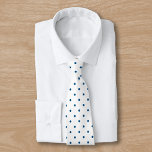 Navy Blue Mini Polka Dot Pattern auf Weiß 2 Seite Krawatte<br><div class="desc">Stilvoll marineblaue Mini-Polka-Punkte bilden auf beiden Seiten ein klassisches geometrisches Muster auf weißem Hintergrund. Klicken Sie auf den Link "Rocklawn Arts",  um das Design auf anderen Artikeln zu sehen. Digitales Bild. Copyright ©Claire E. Skinner. Alle Rechte vorbehalten.</div>