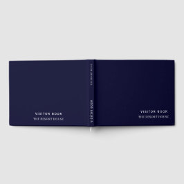 Navy Blue Minimalistisch | Gästebuch