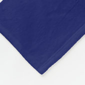 Navy Blue mit Red White Stripes Team Jersey Fleecedecke (Ecke)