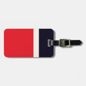 Navy Blue mit Rot Gepäckanhänger (Vorderseite horizontal)