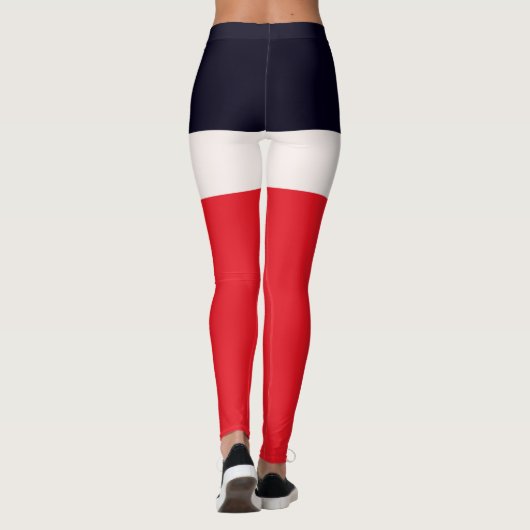 Navy Blue mit Rot Leggings (Rückseite)
