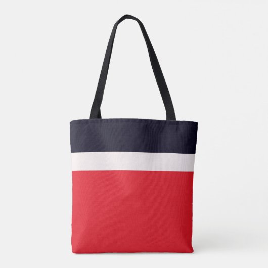 Navy Blue mit Rot Tasche (Rückseite)