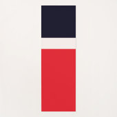 Navy Blue mit Rot Yogamatte (Vorderseite)