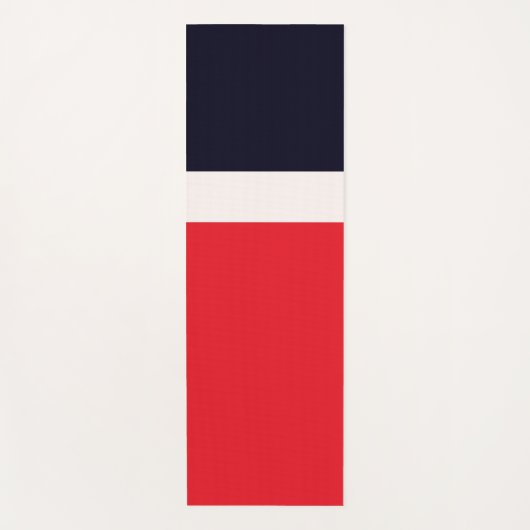 Navy Blue mit Rot Yogamatte (Vorderseite)