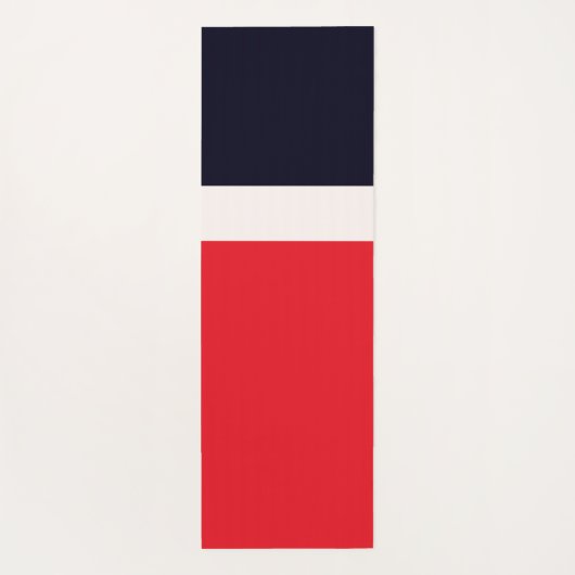 Navy Blue mit Rot Yogamatte (Rückseite)