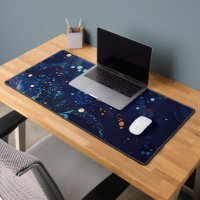 Navy Blue Mitternachtswirbelgalaxie abstrakt