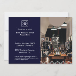 Navy Blue Modern | Berufliches Business-Event Einladung